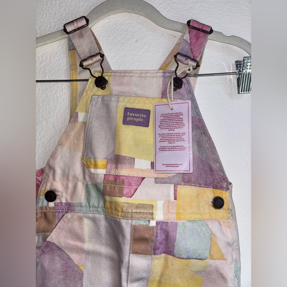 Favourite People 'Elmer' Floral Overalls Size 2/3 NWT - Picture 2 of 6